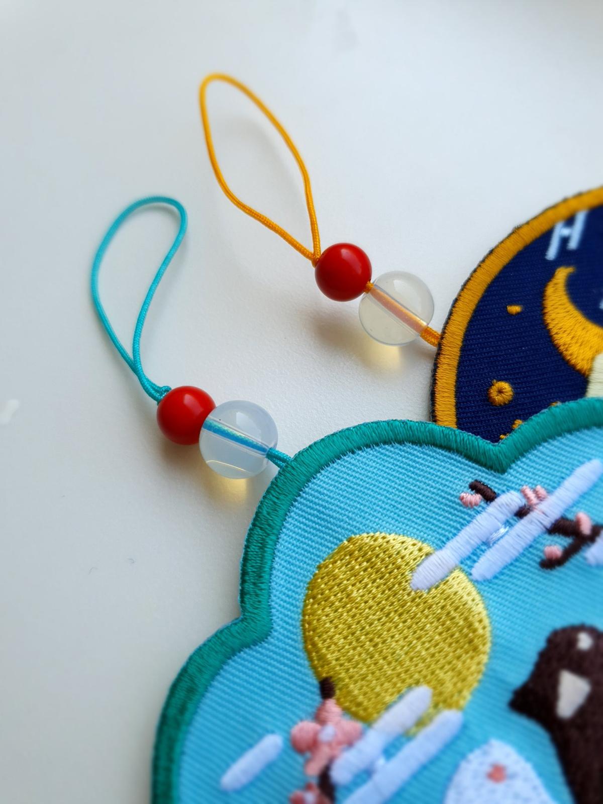 Dragon & Heron Embroidery Charms