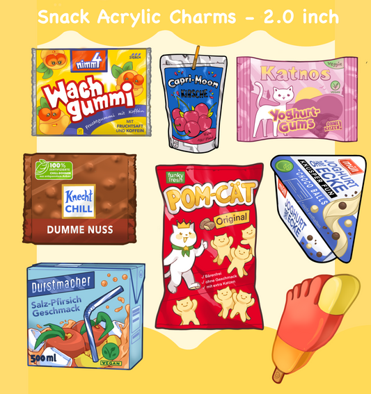 Snack Acrylic Charms