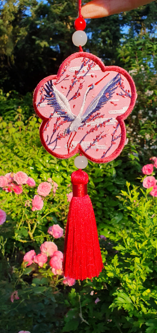 Dragon & Heron Embroidery Charms