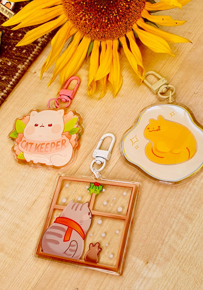 Cat Meme Acrylic Charms
