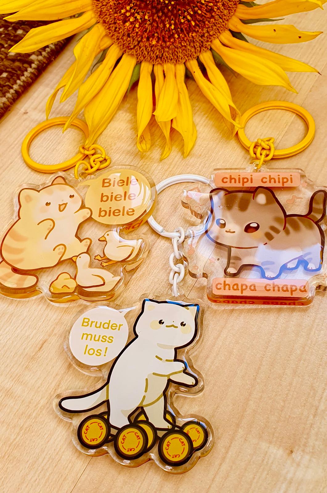 Cat Meme Acrylic Charms