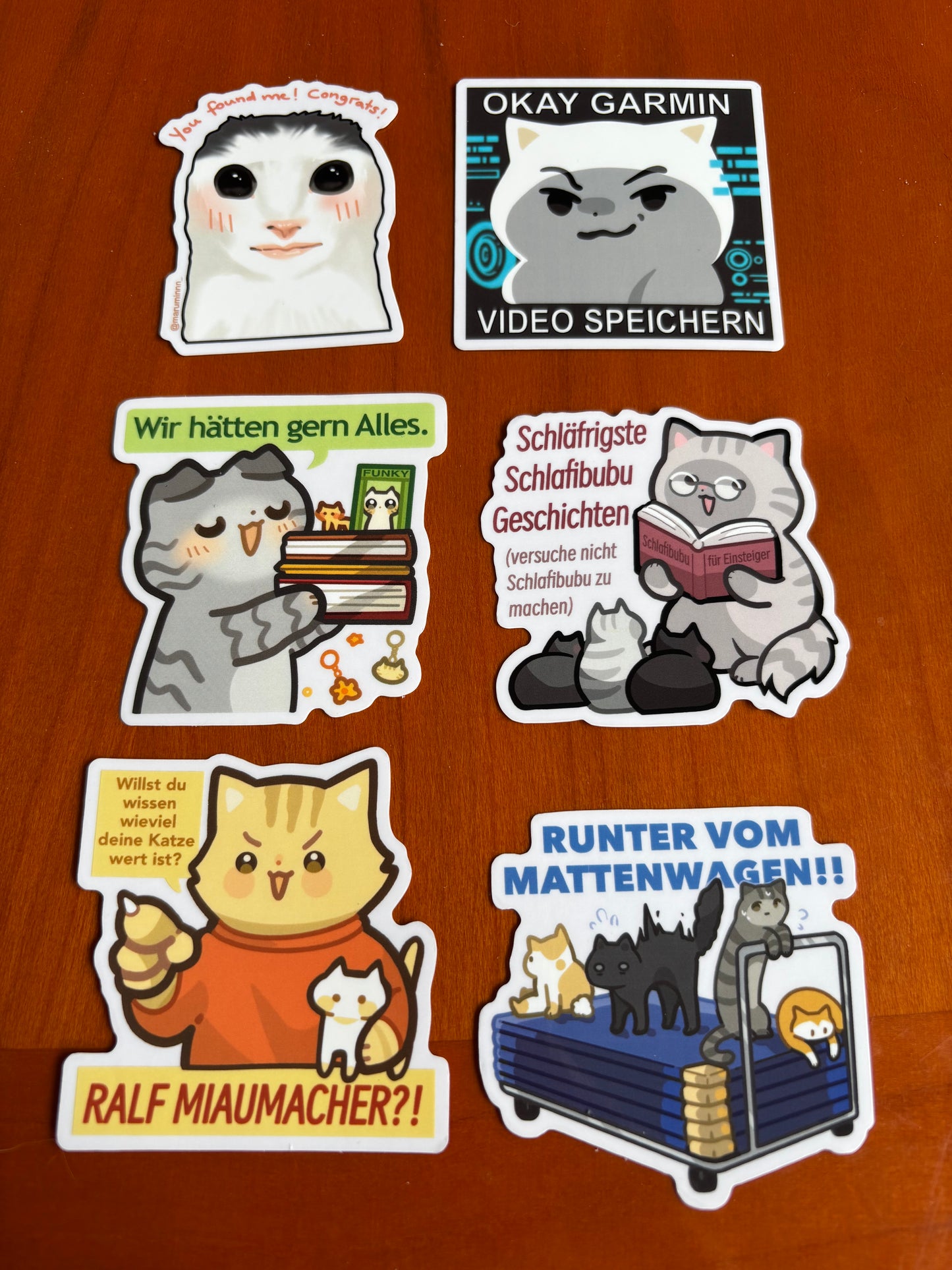 Transparent Sticker, Meme Cats