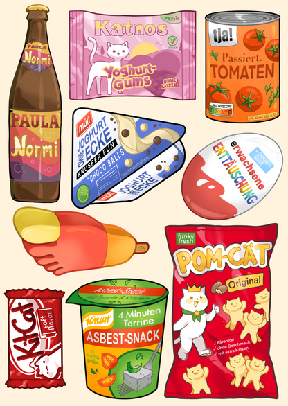 Snack Sticker Sheets