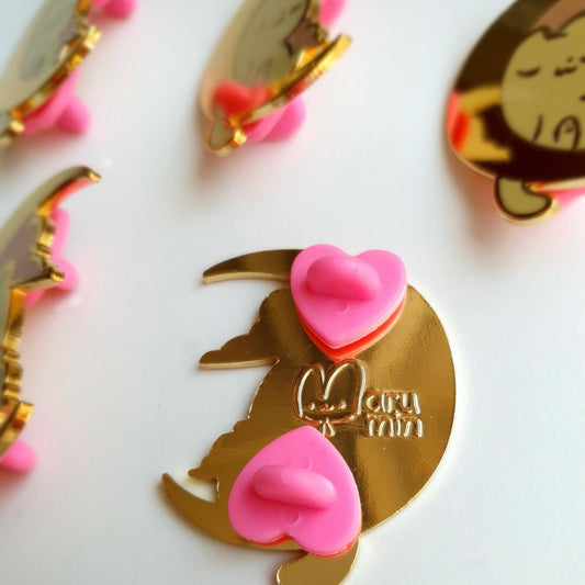 Over the Moon Enamel Pin